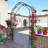 Elier 98.4'' H x 59'' W Iron Arched Trellis-2002993650