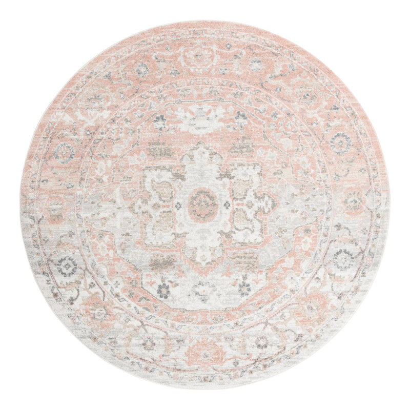 Longwell Oriental Indoor Rug, Round 7'10"