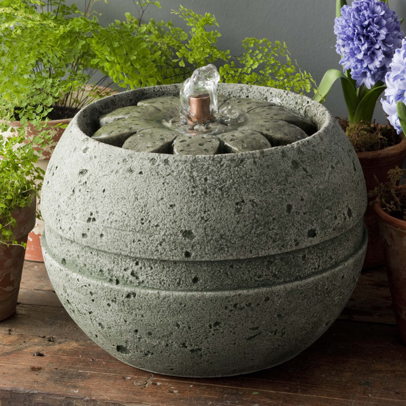 Nashville Weather Resistant Floor Fountain, Pietra Vecchia