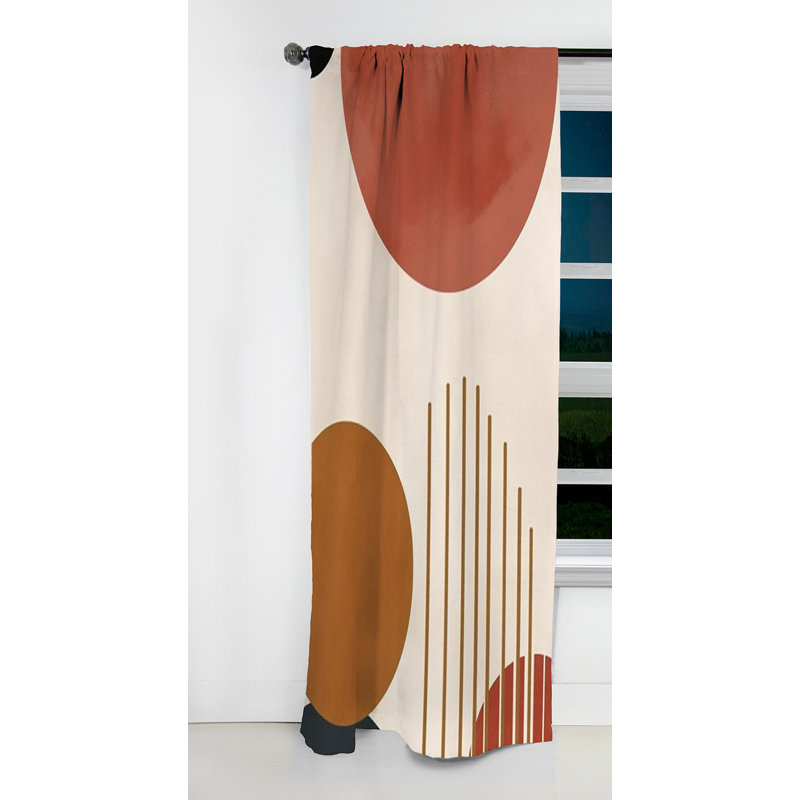Branker - rideau minimaliste - rideau occultant en velours - 1 panneau, L 52 po x L 95 po
