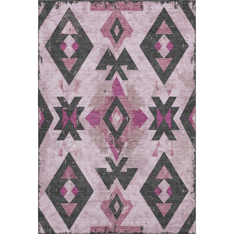 Premium Machine Washable Fairwood AMF1882 Aztec Rug, Rectangle 8' x 10'