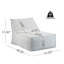 Fauteuil à billes d'extérieur, gris clair, ensemble de 2-1550849824