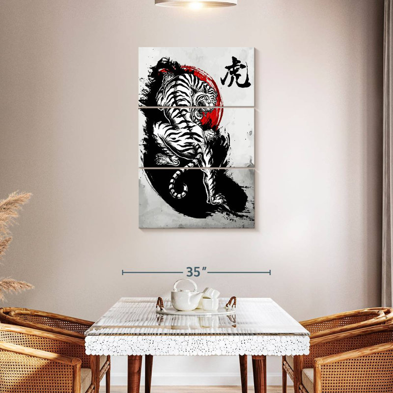 Tigre japonais Brampt, H 45 po x l 28 po