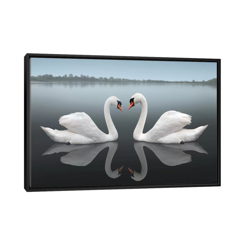 "Together" par Ben Heine-impression d’art graphique, Toile avec cadre noir, Pas de tapis, H 18 po x l 26 po x P 1,5 po