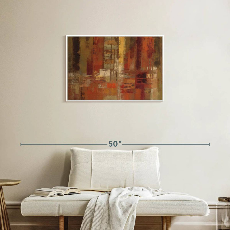 Sunset Street Crop, Cadre flottant blanc, 31 po x 21 po