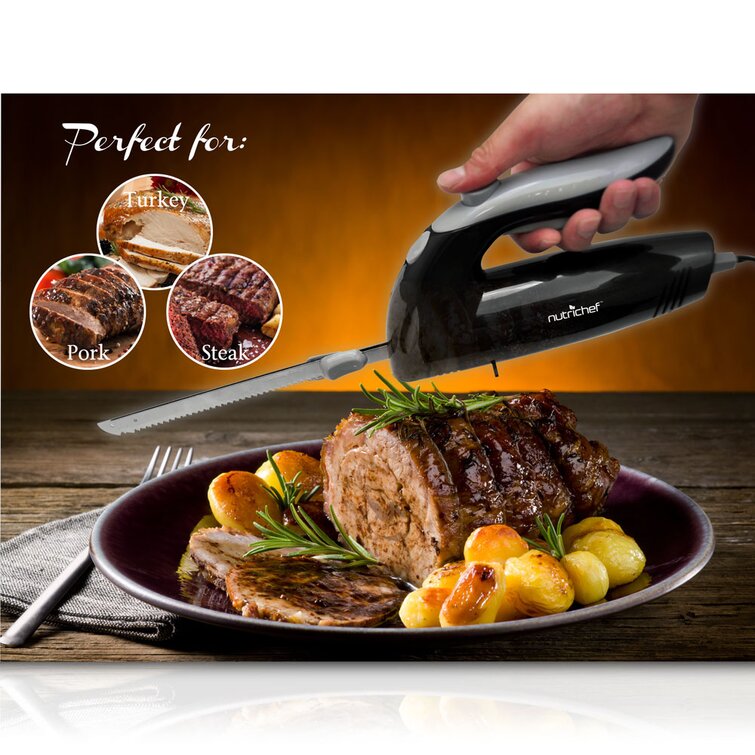 Classic Cuisine Electric Carving Knife with 8 Serrated Blade