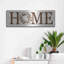 Art mural en métal luxueux «Cotton Wreath Home Vertical» par Lori Deiter, 36 po x 12 po