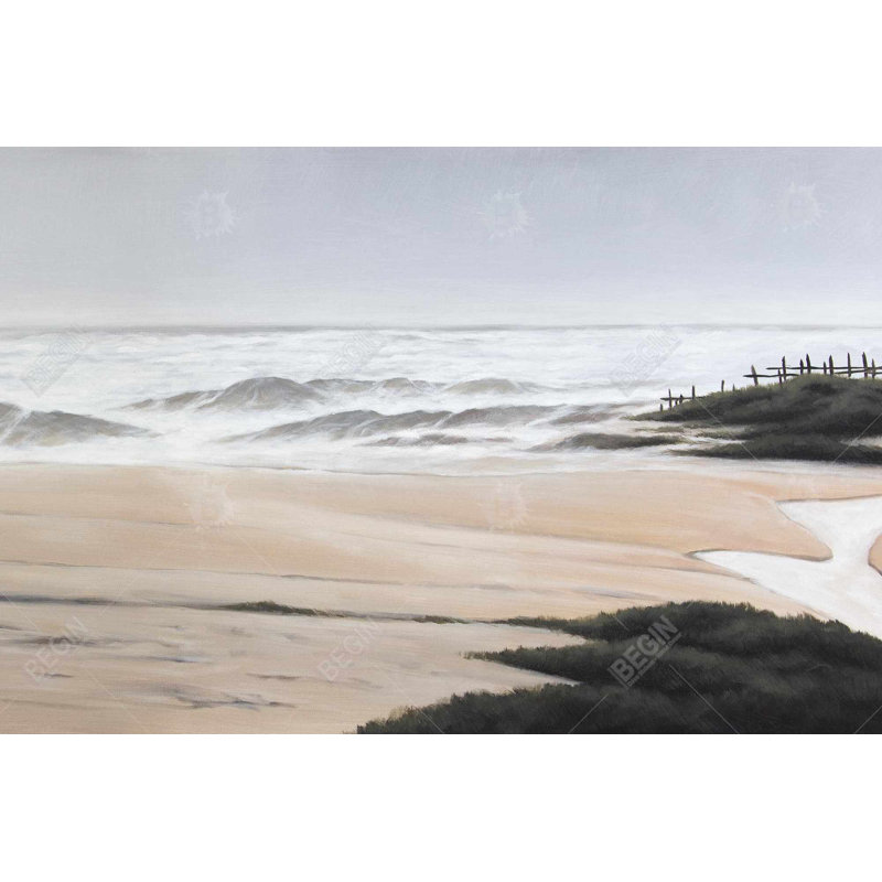 Cloudy at the beach Bath Mat with Non-Slip Backing - Quick Dry Memory Foam Bathroom Rug - Absorbent - Modern Plush Spa-Style - Machine Washable