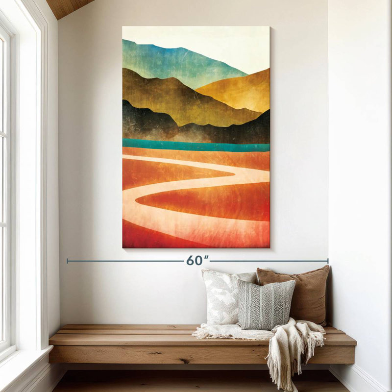 Avery Mountain Trail Abstract, 51" H x 34" W