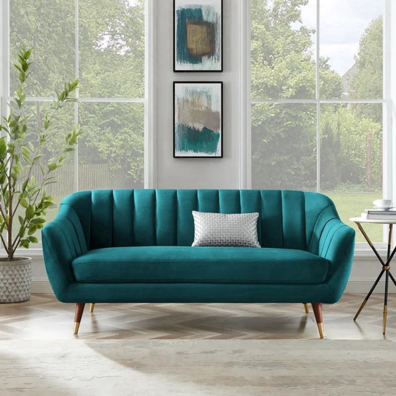 Canapé de salon de luxe American Light, Bleu