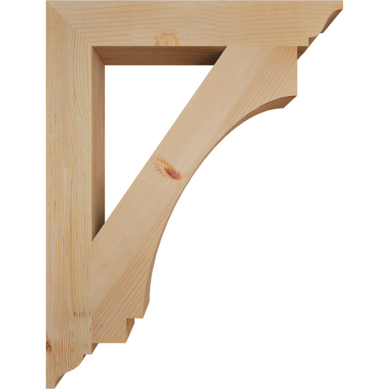Support traditionnel lisse l 3 1/2 po x P 26 po x H 34 po, sapin Douglas, H 34 po x l 3,5 po x P 26 po, Douglas (lisse)