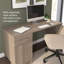 Orkurga 54” Office Desk with Drawer and Cabinet, Computer Office Desk with Storage, Modern Wood, Ash Grey-2088371714