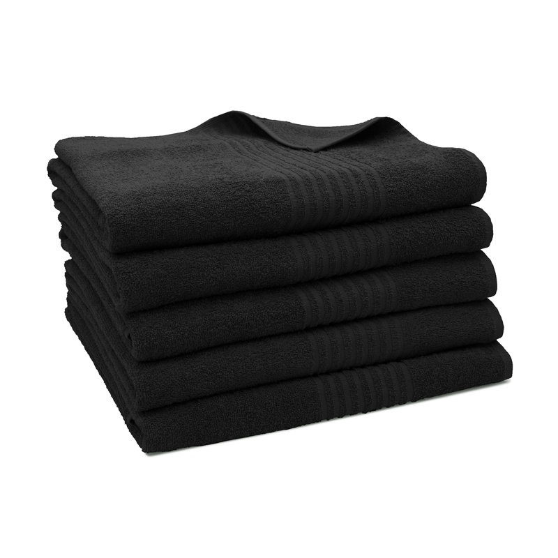 Lightweight Bath Sheet, Black