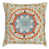 Turquoise / orange / beige floral
