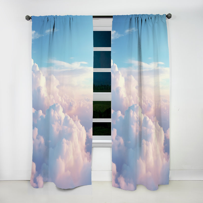 Presson - Rideau ciel - Rideau obscurcissant sans motif - 1 panneau, L 52 po x L 63 po