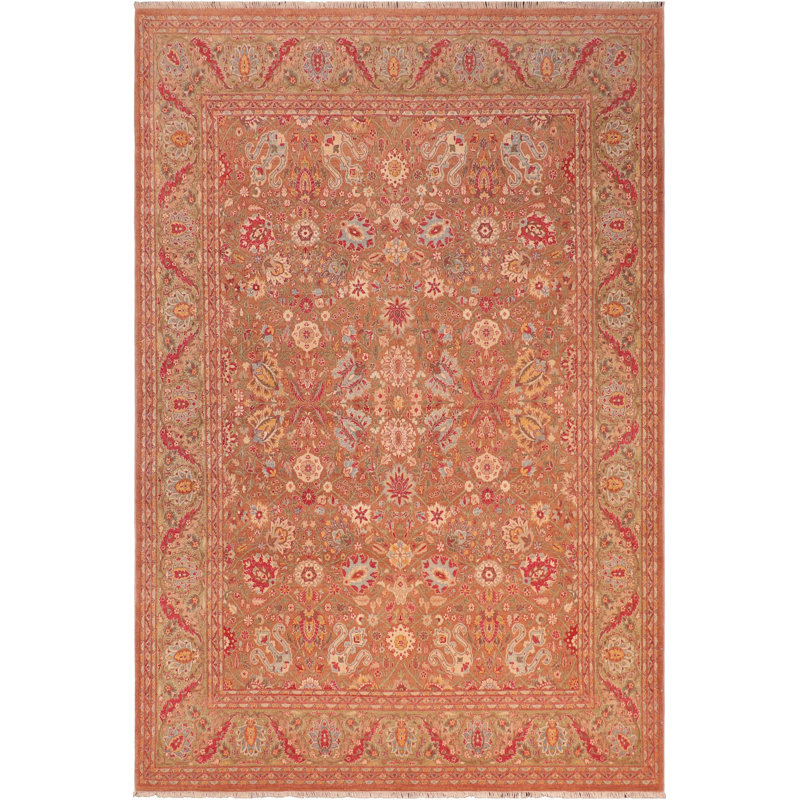 Tapis unique de style brun des années 2000 8 pi 3 po x 10 pi 3 po One-of-a-Kind