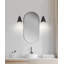 Applique murale 1 lumière Saula Saula - noir mat avec nickel poli