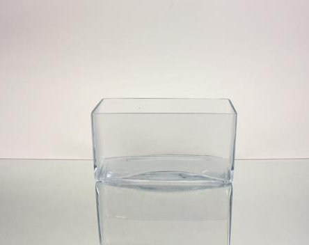 Vase de table en verre 4 "Ellen, H 4 po x l 8 po x P 3,5 po
