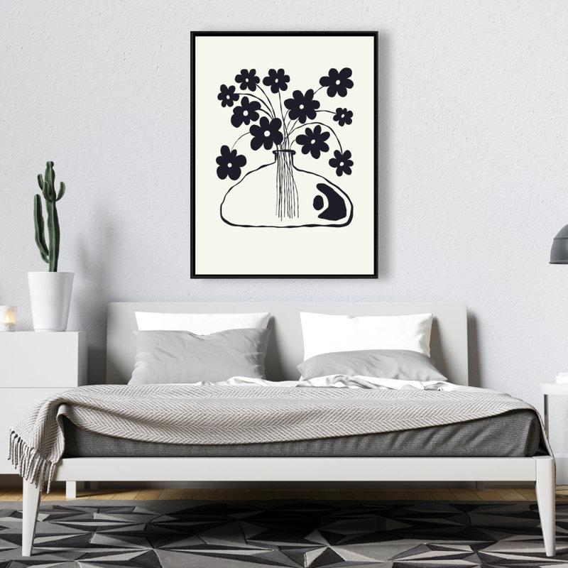 Flower Pot Print On Canvas