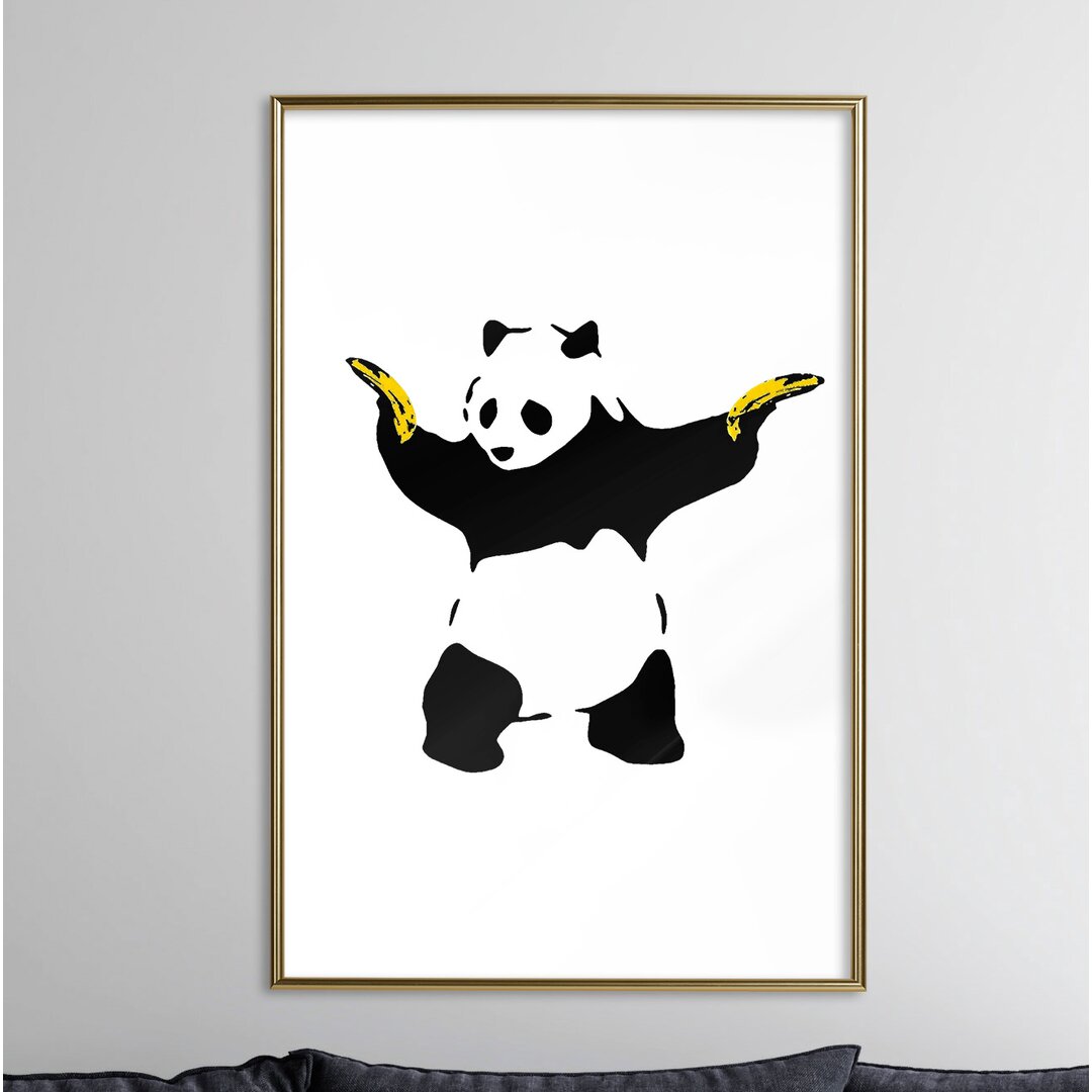 Gerahmter Grafikdruck Banksy Panda with Guns