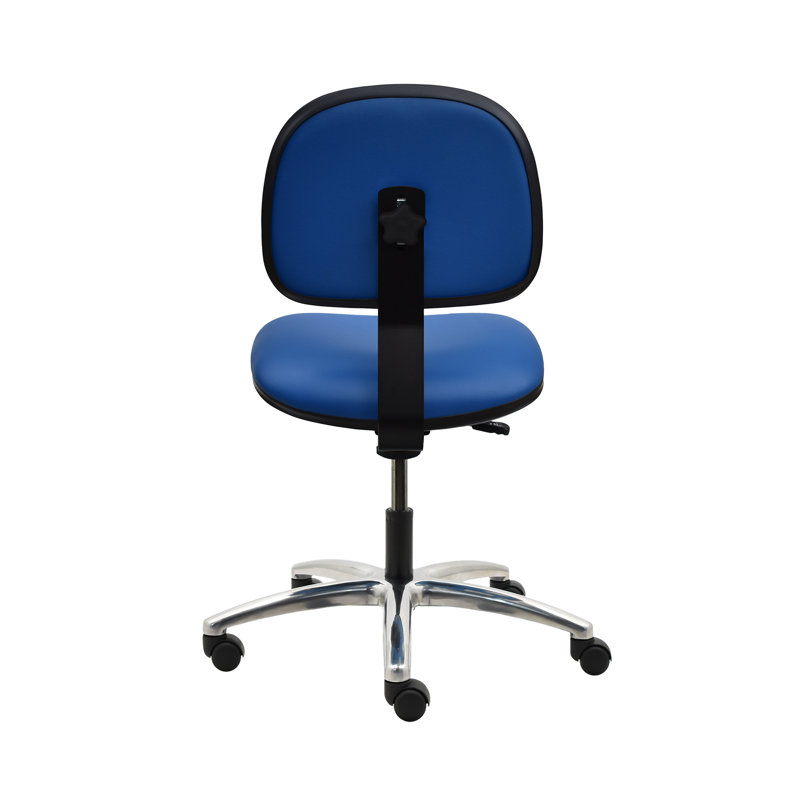 Chaise de dessinateur en vinyle Willowood, Bleu