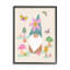 Flottant papillons, gnome de jardin, fleurs roses, Lisa Perry-70682583-70682577