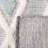 Vermont Hand Loomed Wool/Cotton Southwestern Rug in Ivory/Blue-1912415538