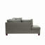 Canapé modulaire avec repose-pieds et coussins décoratifs pour salon, appartement, bureau