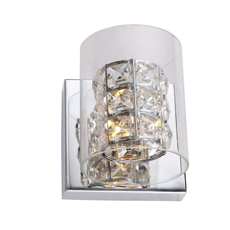 Aspray Modern 1 light Crystal Wall Sconce