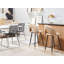 Aubin Upholstered Counter Stool with Metal Frame-1260966418