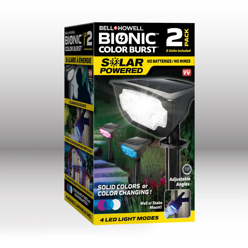 Bell+Howell Bionic Color Burst Color Changing Landscape Lighting, Waterproof and Wireless
