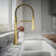 Kohler Tone Single Handle Semi-Professional Pre-Rinse Kitchen Sink Faucet with Three-Function Pull Down Sprayer