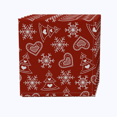 Eilke 100% Cotton No Pattern Square Napkin