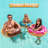 3Pack Donut Inflatable Pool Float with Glitters 32.5”