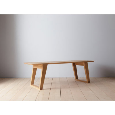 Isometric Solid Wood Dining Bench