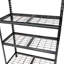 5 tablettes réglables robustes en acier, assemblage, l 36 po x P 18 po H 72 po, 2250 lb, noir pour étagères de rangement pour remise et entrepôt, solutions de garage réglables-128957462