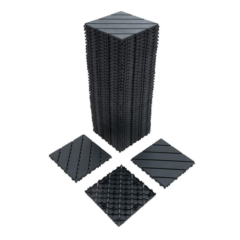 44 Pack Deck Tiles (Gray), Gray