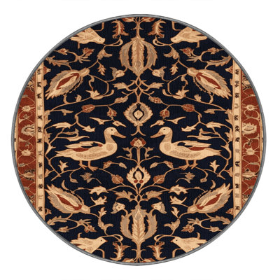 Machine Washable Persian Purple Area Rug