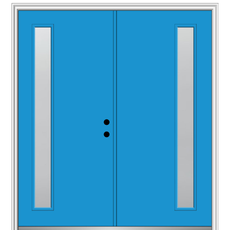 Portes d'entrée pré-suspendues Spotlight, Gauche, Vert, H 82,25 po x l 74,5 po