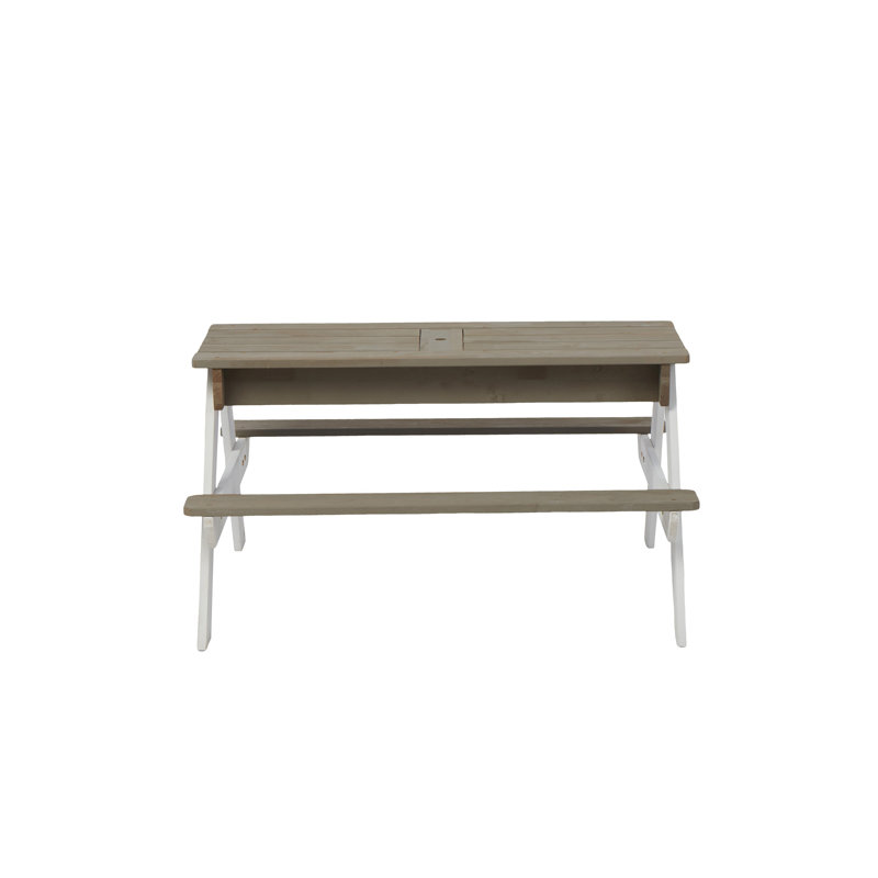 Table de pique-nique en bois pour enfants (table incluse seulement)