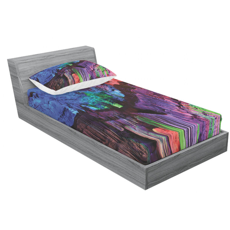 Microfiber Sheet Set, Twin Sheet Set with Fitted Sheet