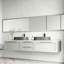 Lavabo de salle de bain vasque ovale gris