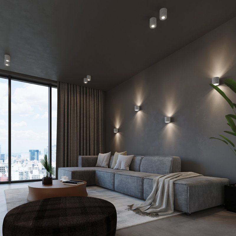 Skedee Concrete Flush Mount