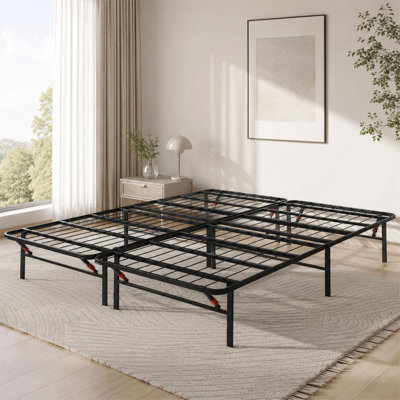Heavy-Duty Anti-Sway 14.01" Steel Tube Iron Bed
