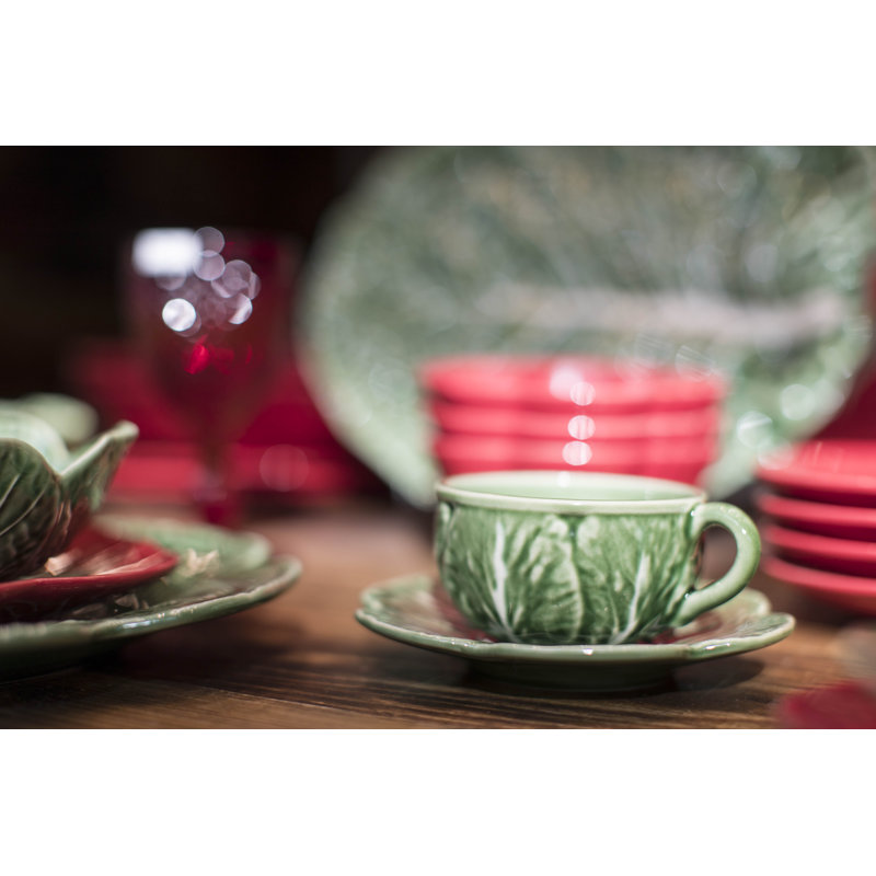 Cabbage Earthenware Teacup