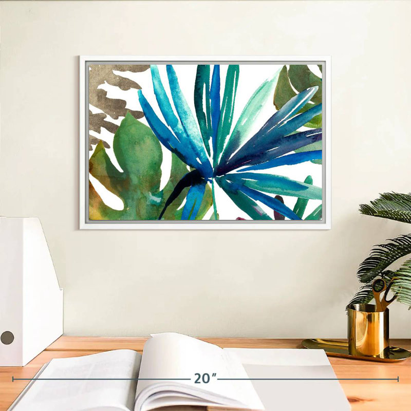 Tropic Sway I, Cadre flottant blanc, 13 po x 9 po