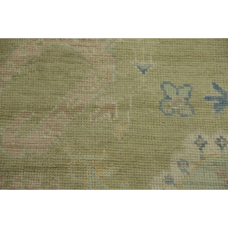 Tapis turc vert Oushak 9x12