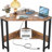 Danielys Corner Metal Base Writing Desk with Power Outlet-1180811210