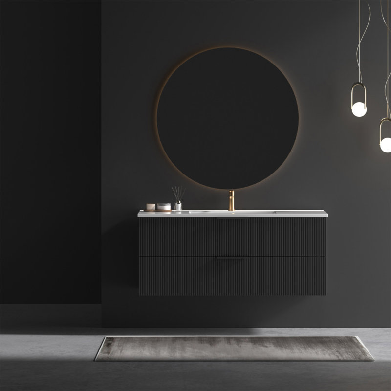 48Inch Cabinet Black Without Sink
