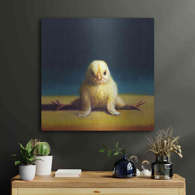 «Yoga Chick Front Split» par Lucia Heffernan, H 24 po x l 24 po